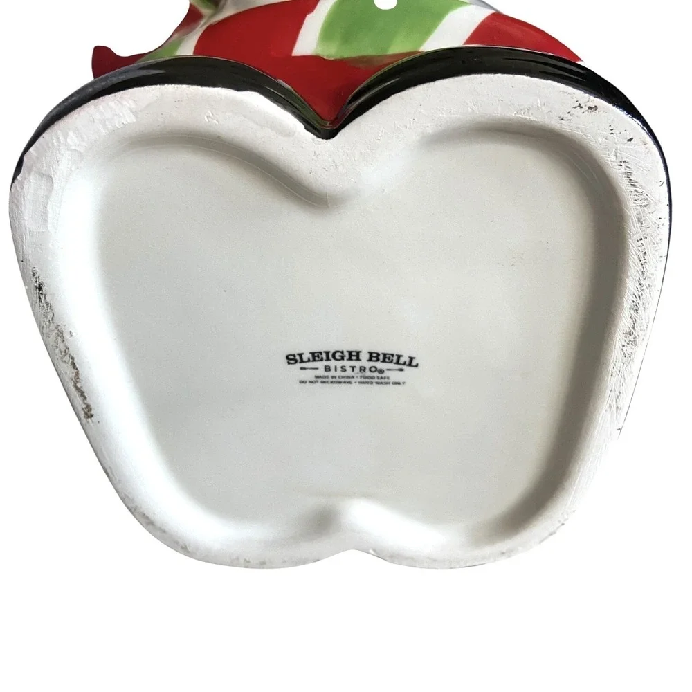 Bistro Ceramic Baking Santa Claus Cookie Jar‎  11.5